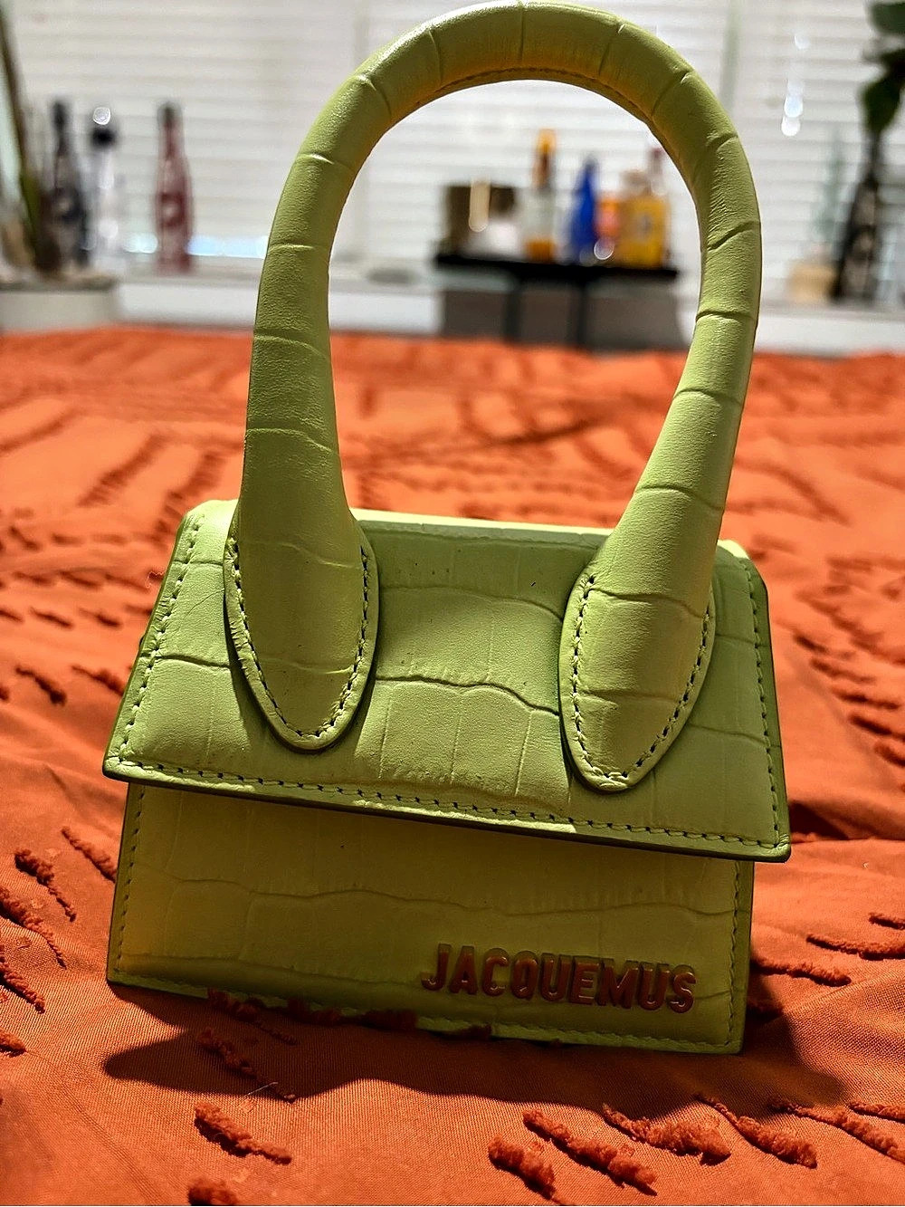 Jacquemus Le Chiquito Long Mini Bag in Green